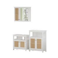 conjunto de muebles de bano rosario 3 piezas vicco