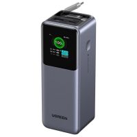 power bank ugreen 165 w 20000 mah cable retractil carga rapida y aeronautica