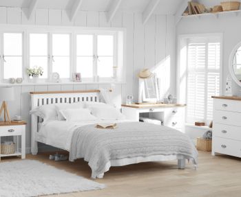 Somerset Oak and White Double Bed
