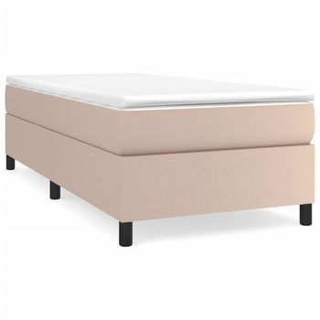 Cama Tapizada 193x90x35 Cm Vinilo - Marrón