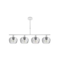 lampara estela 4 luces blanca 75x13 cm