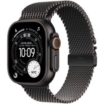 Apple Watch Ultra 3 GPS+Cellular 49mm Titanio Negro con Pulsera Milanese Loop Titanio Negro Grande