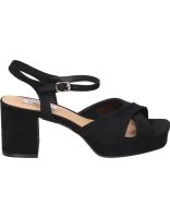 sandalias de tacon para mujer chk10 flora 25 negro 38