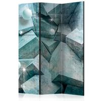 biombo - concrete cubes green 135x172 cm