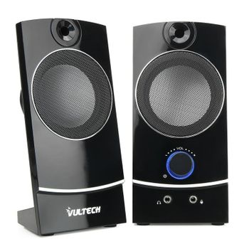 Altavoces Vultech 2 vías Alámbricos 3W con control rotatorio y LED