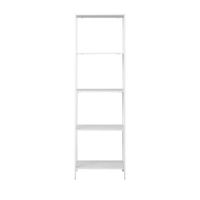 estanteria de madera y metal blanco 51x170cm - blanco