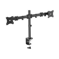 digitus soporte dual con sujecion inclinable para monitores 1527 vesa 100x100 max 16kg