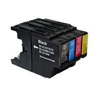 compatible multipack brother dcp-j725dw printer ink cartridges 4 pack -lc1240bk