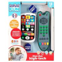 juguete educativo infinifun kd mon duo high-tech telefono y mando trilingue 12 m