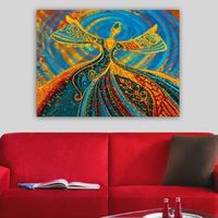 pintura decorativa lienzo 120330683570100 multicolor 70x100 cm