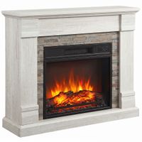 homcom chimenea electrica decorativa 1800w con efecto de llama 3 brillos con termostato y temporizador mando a distancia natural   aosom espana