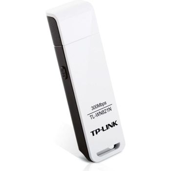 Tarjeta de red TP-Link TL-WN821N USB 2.0 300 Mbps Wi-Fi 4 estándar N