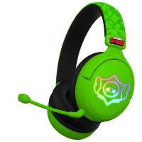 auriculares subsonic brawl stars skull inalambricos bluetooth gaming verde