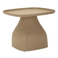 mesita de plastico gris tortola 48x48x38 cm