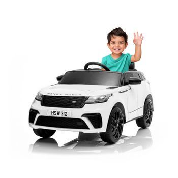 Land Rover Range Rover Velar 12v Blanco - Coche Eléctrico Infantil Para Niños Batería 12v Con Mando Control Remoto
