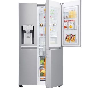 GSJ961NSVV American-Style Smart Fridge Freezer - Steel