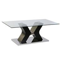 mesa centro cristal templado mdf 120x60x45 negro