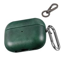 funda de cuero para airpods pro de segunda generacion viene con 2 ganchos funda protectora de cuero con textura fina que se adapta al estuche airpods pro 2