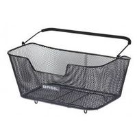 basil cesto con asa trasero base acero negro 48x30x23 cm15l