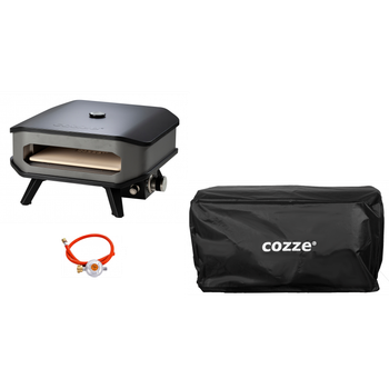 Cozze 13' Horno De Gas Para Pizzas Con Termómetro, Hasta 400°, 34 X 34 Cm, Incluye Dispensador Y Tapa