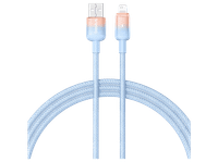 cable usb - baseus dura lightning usb 100 cm 24a carga rapida azul