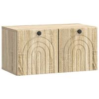 mueble para tv de pared roble sonoma 595 x 31 x 30 cm vidaxl