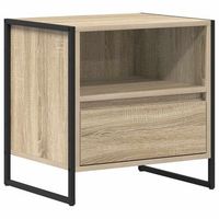 mesa de noche sonoma 50 x 395 x 50 cm madera de ingenieria vidaxl