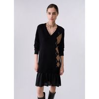 liu jo vestidos vestido corto de punto para mujer