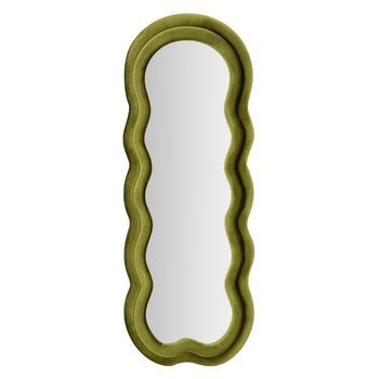 Espejo De Pared De Terciopelo Verde Cm 60x4x160
