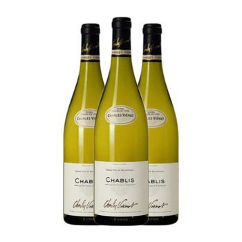 Charles Vienot Vino Blanco Chablis Joven 75 Cl 12.5% Vol. (pack De 3 Unidades)