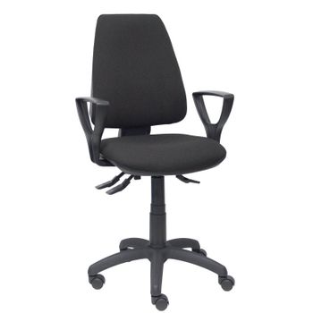 Piqueras y Crespo Elche S Bali Silla de Oficina Brazos Fijos Ruedas Nylon Negro
