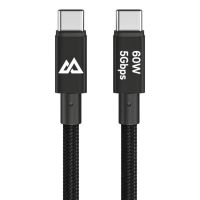 cable usb-c black rock 12 m usb 32 gen 1 60w negro