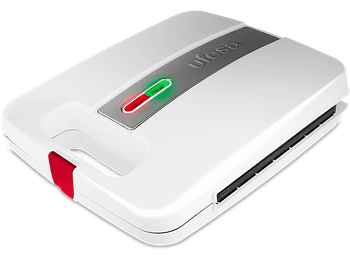 REACONDICIONADO Seminuevo Muy bueno Sandwichera - Ufesa SW7400, Potencia 1400 W, Capa Antiadherente, Capacidad 4 Sandwiches, Blanco