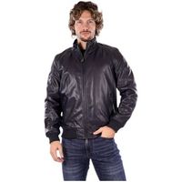 markup cazadora de cuero mk24005-ai26-blue para hombre
