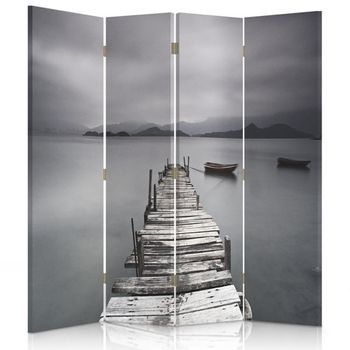 Biombo Ocean Bridge - Separador De Ambientes Cm. 145x180 (4 Paneles)