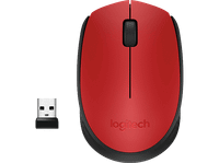 raton inalambrico - logitech m171 1000 ppp ambidiestro usb windows-mac 12 meses de pila rojo