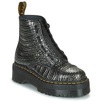 dr martens botines sinclair gunmetal wild croc emboss para mujer