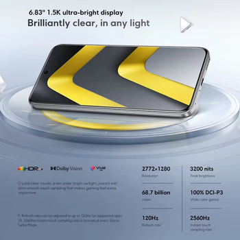 Teléfono Inteligente POCO M8 Pro 5G NFC Original, Versión Global, Procesador Snapdragon 7s Gen 4, Pantalla de 6.83 Pulgadas 1.5K 120Hz, Batería de 6500mAh