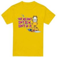 garfield camiseta not my fault para hombre