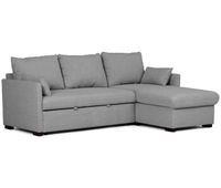 sofa-cama chaise longue budwing orlando gris c almacenamiento - 4 plazas - 221x123x85 cm