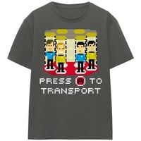 star trek tops y camisetas press a to transport para hombre