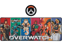 alfombrilla gaming - fanattik overwatch goma multicolor