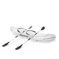 kayak hinchable transparente con accesorios innovagoods nailon 312 x 100 x 51 cm 312 x 100 x 51 cm negro