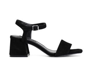 sandalias gilda de piel de ante black 36