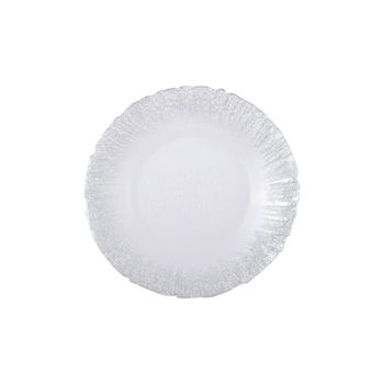 Plato de postre flash plateado 21cm - lote de 6