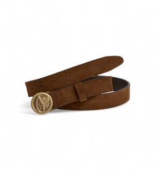 Pepe Jeans para mujer. PL020873 Cinturón Celeste marrón (S), Casual, Piel