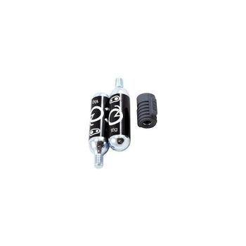 CrankBrothers Kit 2 unidades CO2 20gr + Inflador  CRANKBROTHERS   de ciclismo para bicicleta