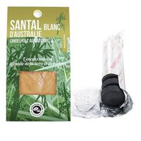 resina de sandalo blanco para quemar  rollo de 10 carbones