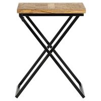 mesa de centro x-forma beino 48x35x63cm marron womo-design