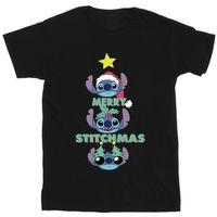 disney camiseta merry stitchmas para nina
